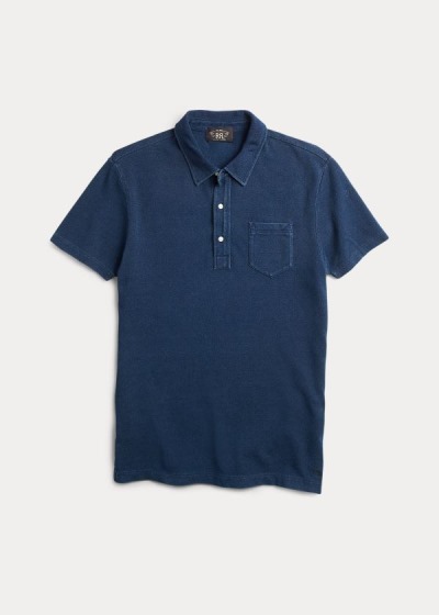 Polos Ralph Lauren Hombre Azules Azules - Cotton Pocket - WKXFO1062